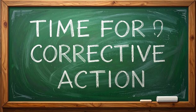 Time for Corrective Action - A Call to Improve and Adjust.