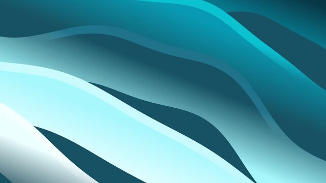 Abstract Blue Waves Background Motion Graphics.