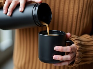 hand holding a cup of coffee