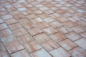 Seamless Brick Pavement Texture Background Pattern