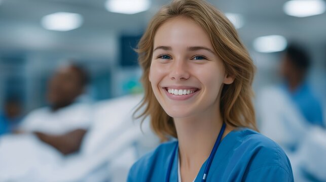 Groundbreaking clinical trial in the field of immunotherapy, featuring patients experiencing life-changing benefits with cutting-edge medications. Clean hospital ward with patients smiling and