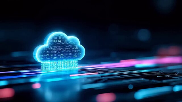 Cloud computing data binary code