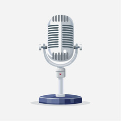 Flat Design Studio Microphone Ico