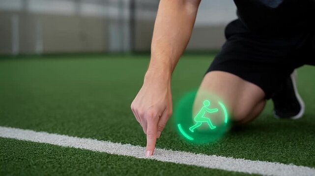 Physical therapy knee acl meniscus rehab return sport drill on turf for confident comeback training and fitness test session