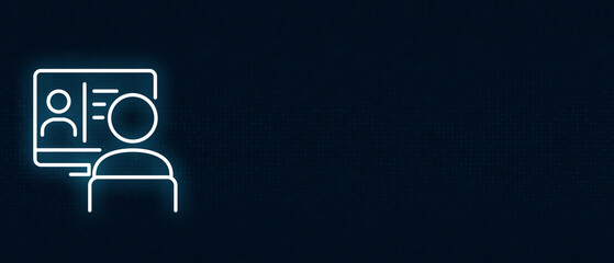 Remote Work Illustration &ndash; Digital Identity Concept