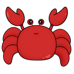 Cartoon crab