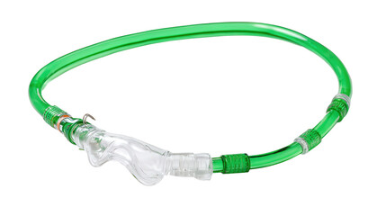 nasal cannula oxygen tubing background isolated on a Transparent background, PNG file.