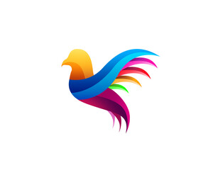 Obraz premium Bird Logo Symbol Icon Design