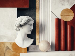 Refined Neoclassical artwork with rich textures and details