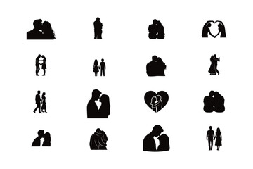 vector silhouettes of people