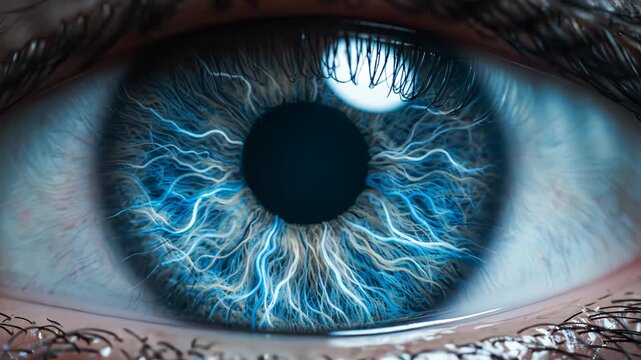 Closeup of a human eye