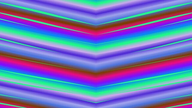 Vibrant Multicolored Chevron Pattern Animation.