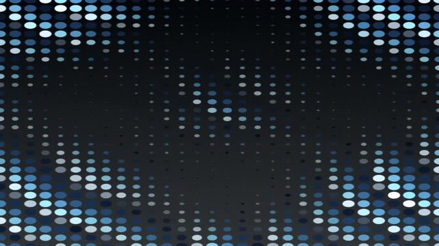 Abstract Dark Background with Light Blue Hexagonal Mosaic Pattern