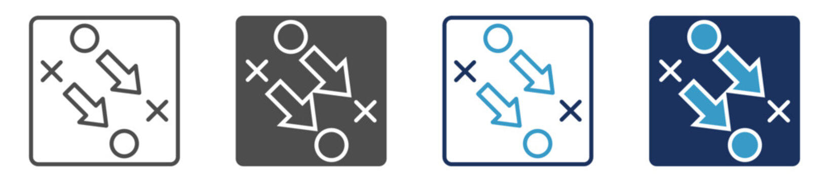 downgrade plan multi purpose icon set