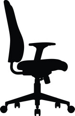 Office chair with adjustable height and tilt viewed from side in a modern workspace environment mrgowidoizjzzmmytumn3gtlhnmm00yy2qdntid eps