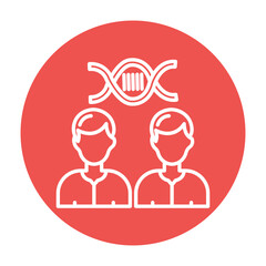 Fototapeta premium Cloning Vector Icon