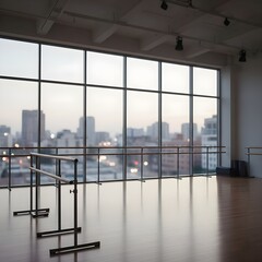 발레봉이 잇는 발레연습실 공간대여 스튜디오Ballet practice room space rental studio with a ballet stick