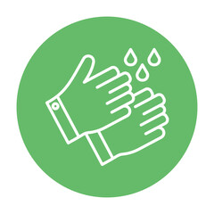 Obraz premium Hand Washing Vector Icon