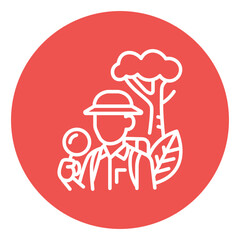 Fototapeta premium Rainforest Expedition Vector Icon