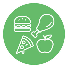 Fototapeta premium Food Vector Icon