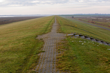 Fototapeta premium Deich von Borkum