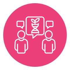 Fototapeta premium Bioethics Debate Vector Icon