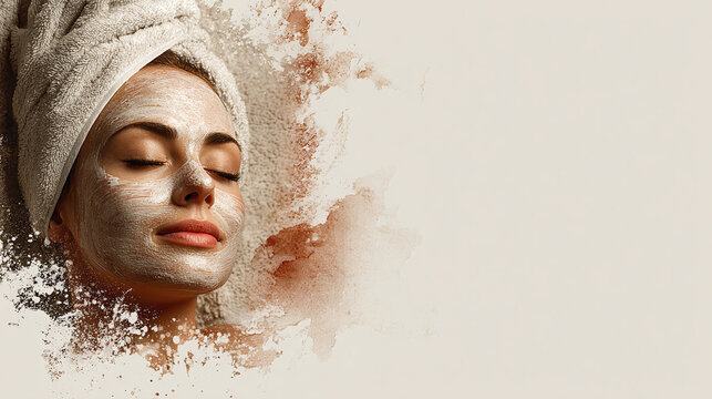 Facial Mask Beauty Treatment For Radiant Skin And Relaxation Ritual