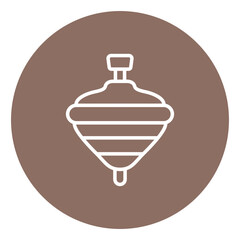Top Spin Vector Icon