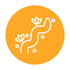 Obraz premium Dirt Trail Vector Icon