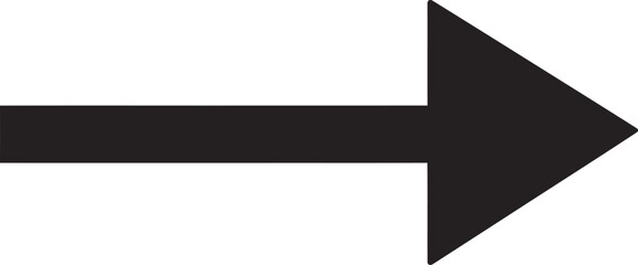 A large black arrow icon pointing rightward direction symbolizing navigation or progress