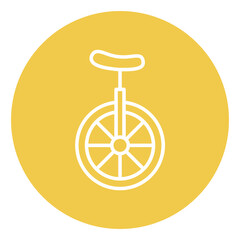 Monocycle Vector Icon © SAMDesigning