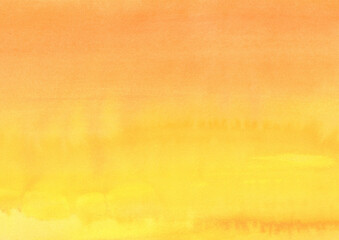 紙の質感のある柔らかな黄色とオレンジの水彩背景素材