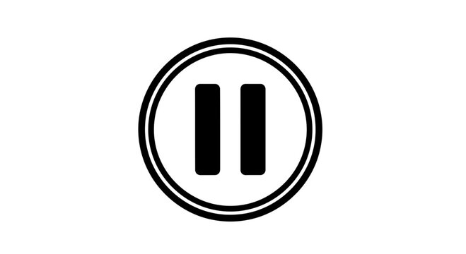 pause button vector illustration