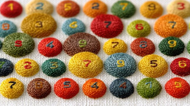 Analyzing color blind test charts a closeup of colorful patterns and numbers in a visual environment