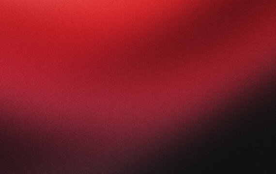 Red and black velvet gradient texture for professional display and website banner background with grainy noise effect.
