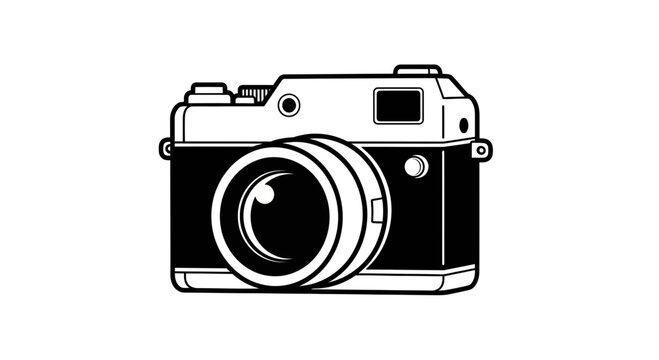 retro camera vector illustration
