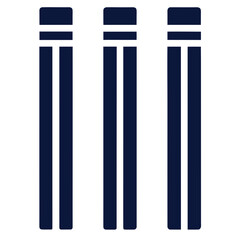 A minimalist illustration of three navy blue pencils on transparent background