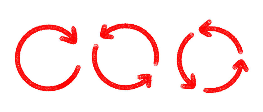 Collection of circle arrow icons representing refresh, reload, sync, and update actions. 