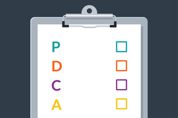 PDCA Cycle Checklist on Clipboard for Operational Excellence