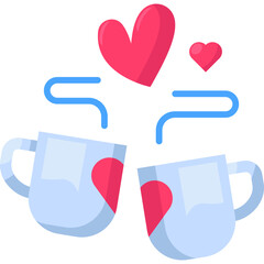 Coffee Date Flat Icon