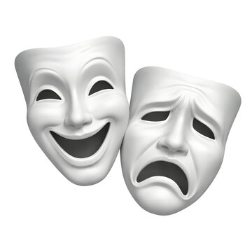 Theater mask isolated