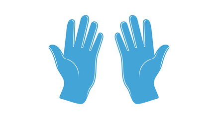 Obraz premium Illustration of protective surgical gloves emphasizing healthcare and safety protocol