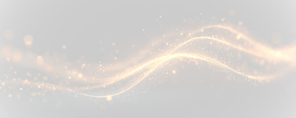 Golden dust sparkles like tiny fireflies in the air. Particles swirl with soft, radiant light. Perfect for magical overlays and fantasy compositions. © Ole moda