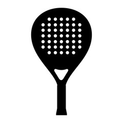Padel Racket Silhouette Flat Image