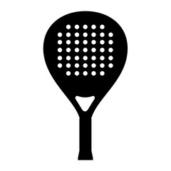 Padel Racket Silhouette Vector Image