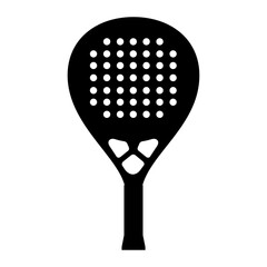 Padel Racket Silhouette Flat Image
