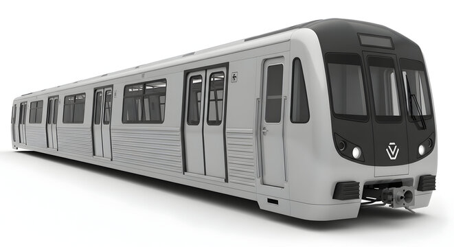 Subway train transportation illustration