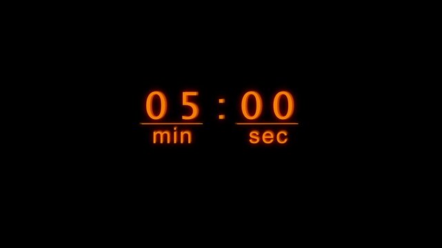 counting 38 minute timer animation. timer counting clock. 