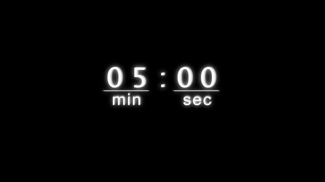 counting 21 minute timer animation. timer counting clock. 