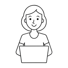 Obraz premium A focused young African woman works on her laptop, eyes bright with ambition. Soft light frames her face as she studies, creates, and connects in a modern workspace. 